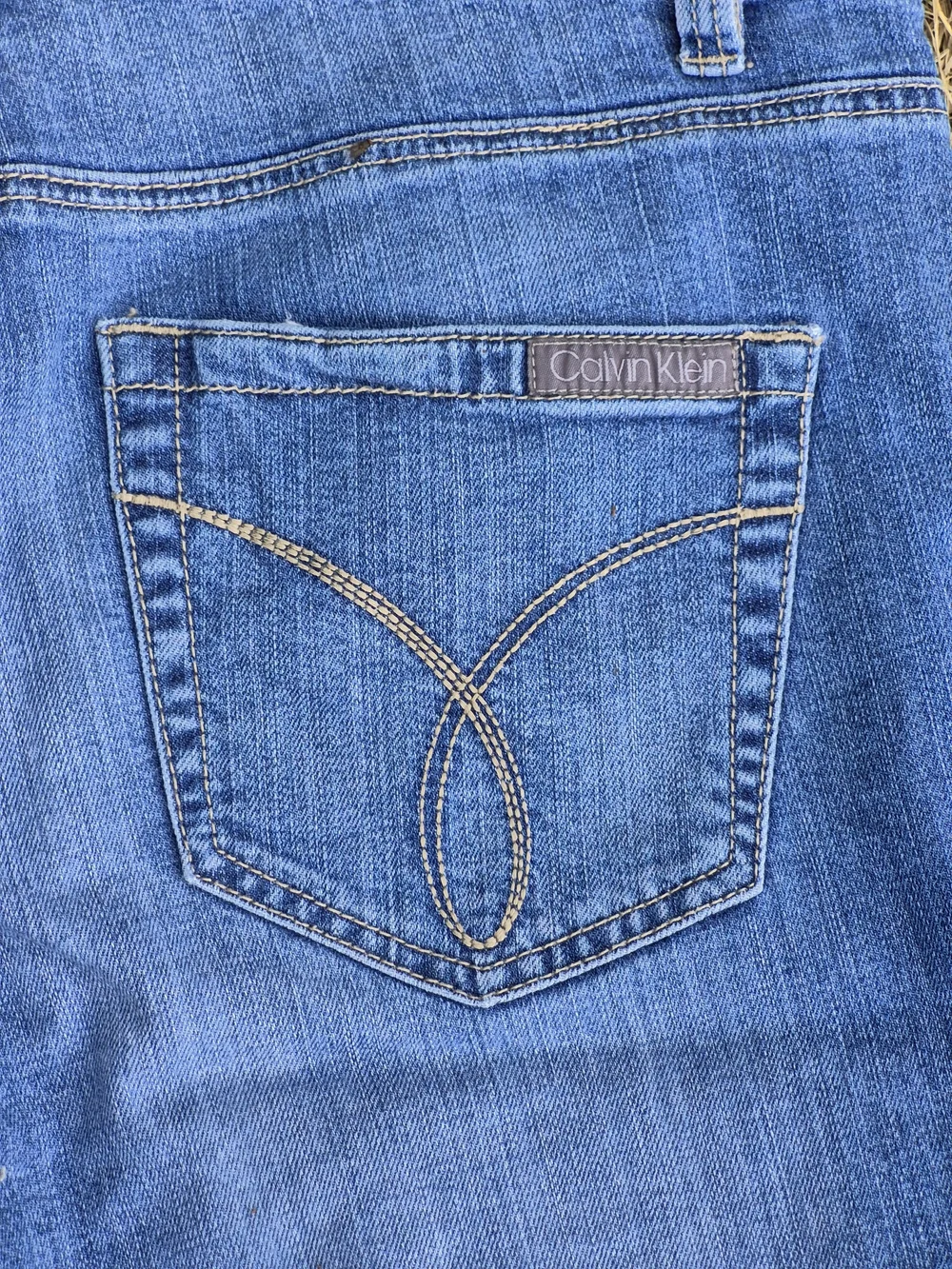 Calvin Klein Jeans Light Blue Boyfriend Denim Shorts-10